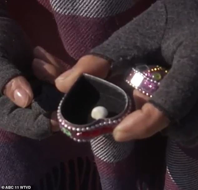 A woman found a pearl while eating oysters with her daughter in North Carolina on Tuesday