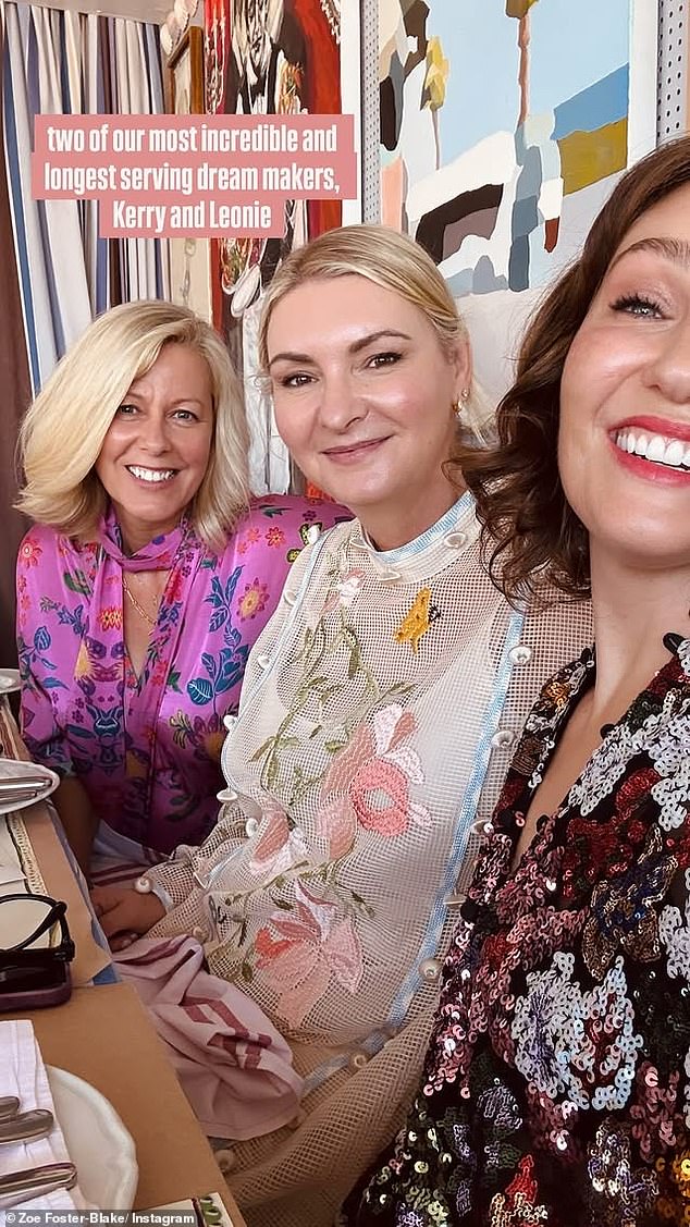 The 44-year-old entrepreneur revealed on Tuesday via her Instagram Stories how she and her colleagues celebrated the holidays