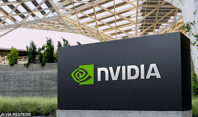 Slump: Nvidia fell 3% on Wall Street after Chinese state media reported that the country's competition watchdog has opened an investigation into whether it violated anti-monopoly laws