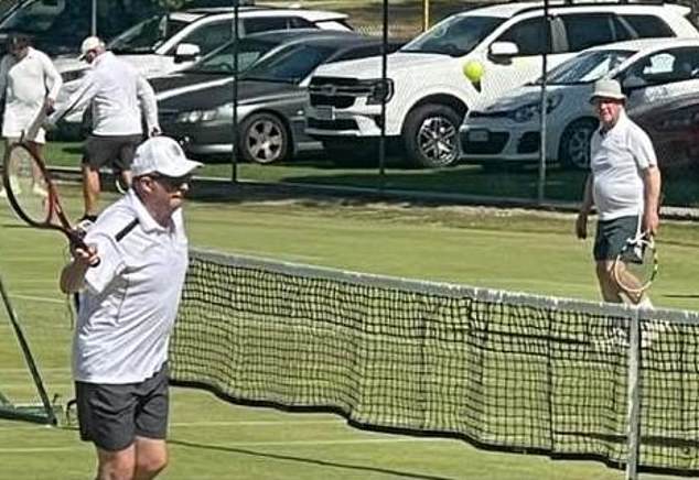 Basic political knowledge was lacking to play tennis in the aftermath of a suspected terrorist incident. Albo in the left foreground