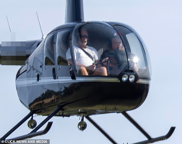 Neighbors living close to Hollywood previously claimed the Bake Off star flew over their homes in a very different kind of helicopter