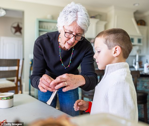 An emergency room pediatrician has revealed a sneaky mistake you should keep in mind with your kids this holiday season — and it has to do with a grandparent's bag (stock image)