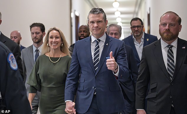 Trump's choice for Defense Secretary Pete Hegseth got a surprising boost when Senator Joni Ernst (R-Iowa) said: 'I support Pete in this process'