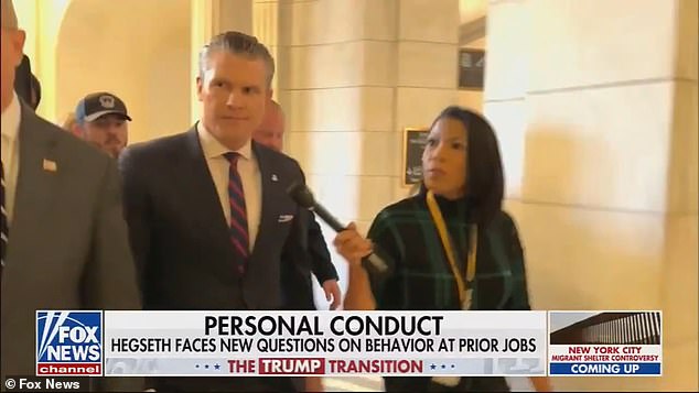 Pete Hegseth snapped, ignored and delivered sharp responses to reporters who pestered him with questions during his final two days in meetings on Capitol Hill. He told a reporter who asked about reports that he was drunk on the job: 