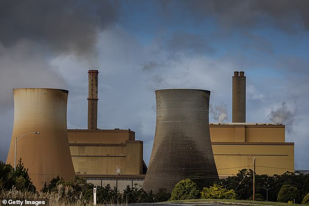 The Loy Yang coal-fired power station near Traralgon in Victoria (pictured) is a site identified by the coalition for a new nuclear power station