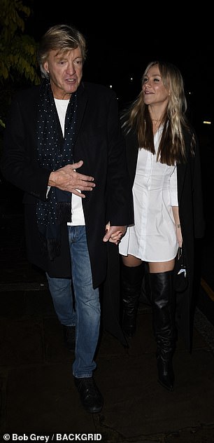 Elsewhere, Richard Madeley, 68, and his daughter Chloe, 37, enjoyed the festivities at the star-studded event