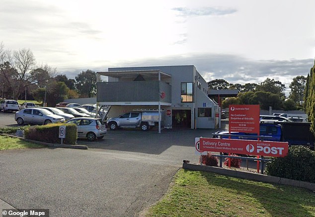 Three women working at the Australia Post Modbury North Delivery Center (pictured) have been suspended after a prank on a younger colleague backfired