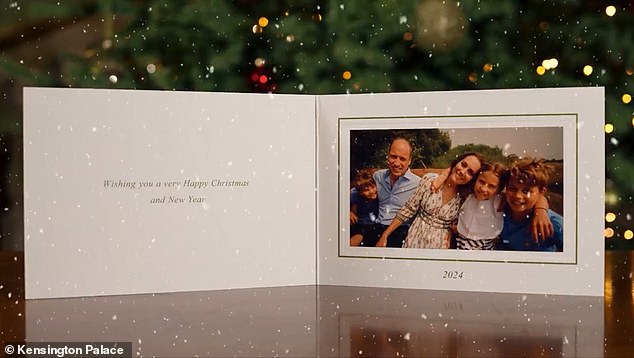 The Prince and Princess of Wales released their Christmas card on social media today