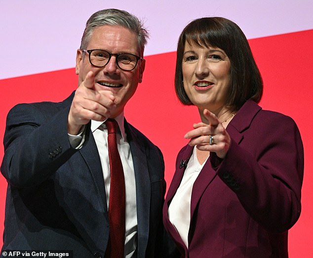 Fingers on the pulse: Prime Minister Keir Starmer with Chancellor Rachel Reeves