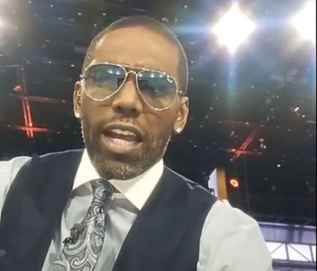 Randy Moss wears sunglasses during NFL Countdown due to an 'internal' health issue