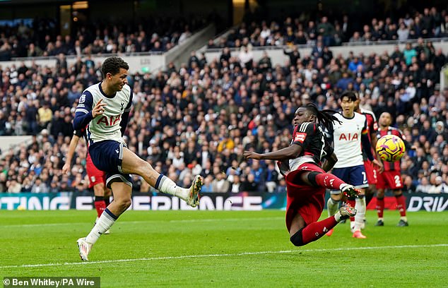 Brennan Johnson has scored ten goals for Tottenham this season, including against Man City and Man United