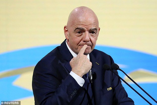 Saudi Arabia will be named host of the 2034 World Cup at next week's FIFA Congress (Photo, FIFA President Gianni Infantino)