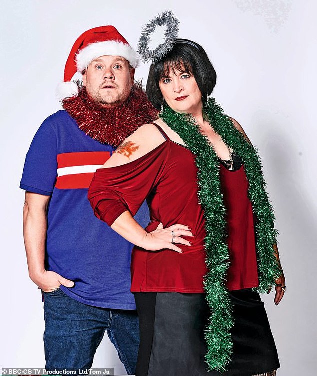 James Corden with Ruth Jones in a Gavin & Stacey Christmas special