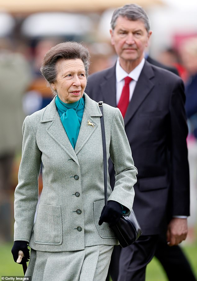 Pictured: Princess Anne and Sir Timothy Laurence at the 2024 Royal Windsor Horse Show at Home Park, Windsor Castle, May