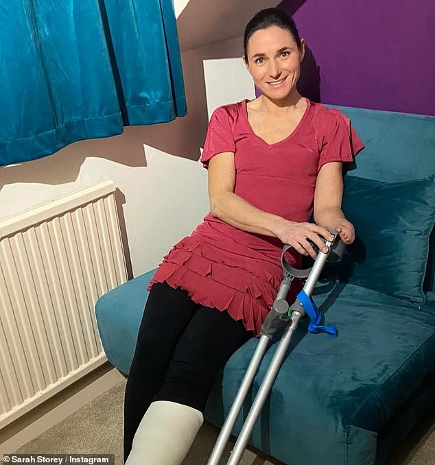 Dame Sarah Storey, 47, has withdrawn from Dancing On Ice after suffering a broken ankle injury during rehearsals, she revealed in an Instagram post on Friday