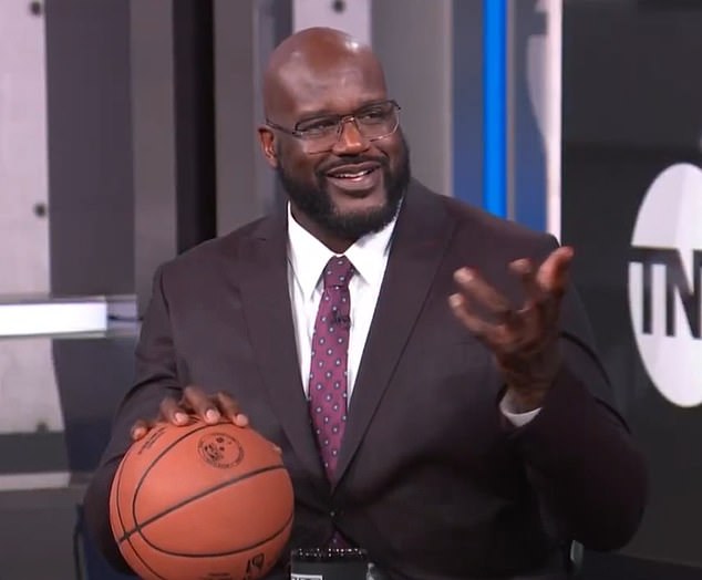 Shaquille O'Neal surprised his colleagues and fans on Tuesday during Inside the NBA