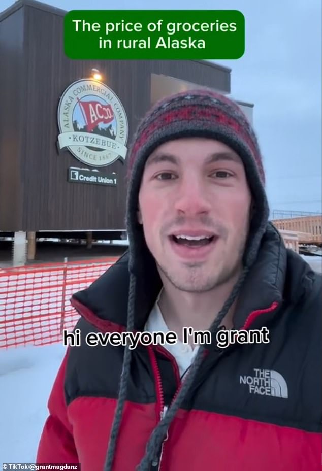 TikTok user Grant Magdanz grew up in a small town called Kotzebue on the coast of Alaska, with a population of about 3,000