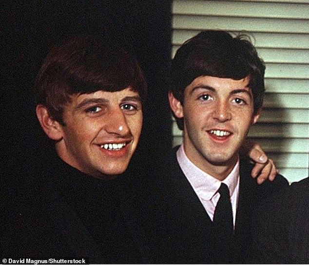 Old friends and bandmates Ringo and Paul are pictured in 1963