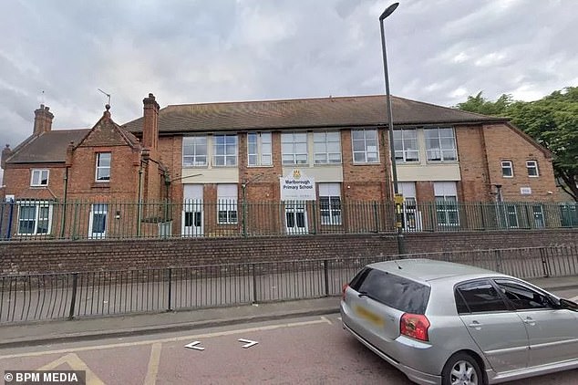 His grieving father has told MailOnline he feels let down by staff who said it was just a bump. In the photo: Marlborough primary school in Birmingham