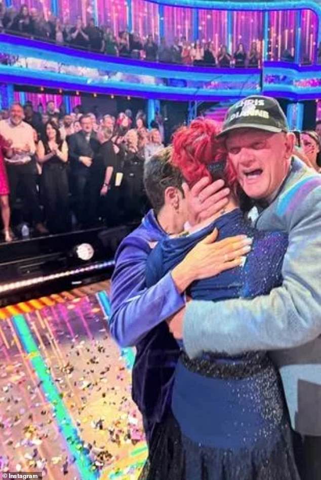 Strictly Come Dancing winner Dianne Buswell shared a sweet hug with her parents during one of the many backstage moments of the final on Saturday evening