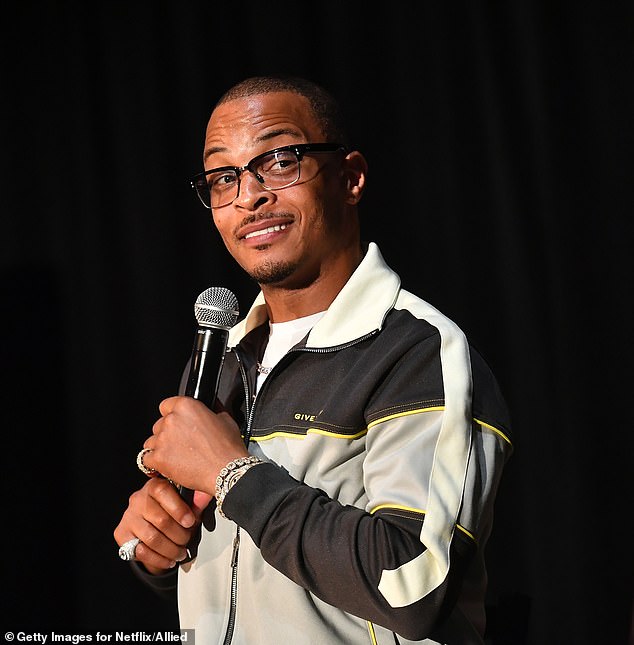 TI is suing former girlfriend Sabrina Peterson for defamation, more than three years after she made a series of serious allegations against him and sued him; pictured in October 2019 in Atlanta