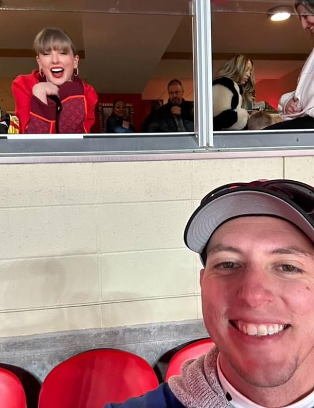 Taylor Swift spoke to the wife of a Chiefs guard via FaceTime during the game on Friday