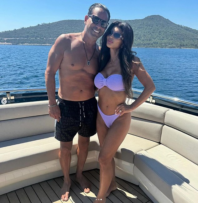 Giudice and her husband Luis Ruelas during the summer