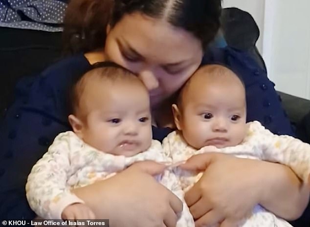 Christina Salazar, 23, and her four children, including four-month-old twin daughters, were taken into custody and put on a plane to McAllen, Texas