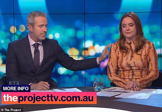 After the segment, Georgie broke down in tears and had to be comforted by co-host Max Rushden, who extended a gentle arm on his shoulder