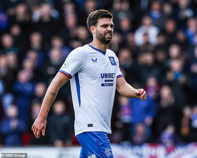 Propper was substituted at half-time during Rangers' win at St Johnstone