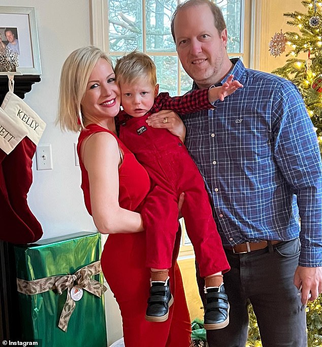 Dr. Kelly Powers, pictured here with her husband and son, died last week of glioblastoma, years after also suffering from gallbladder and heart disease