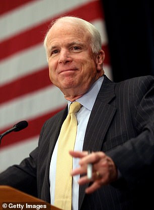 Senator John McCain, pictured here, died of glioblastoma in 2018 at the age of 81. He served in Congress until his death