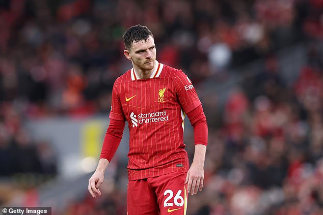 Andy Robertson had an afternoon to forget in Liverpool's pulsating draw against Fulham