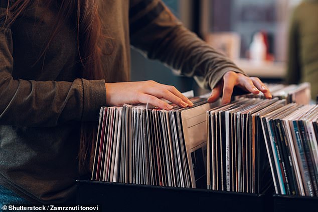 Gross revenues from vinyl sales have surpassed CDs for the first time since the 1980s, amid strong interest in the retro music format (stock image)