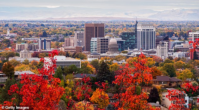 In the photo the skyline of the city of Boise. The Western Idaho metro ranks first in Realtor.com's recent list of cities that will become a multimillion-dollar market in the next decade