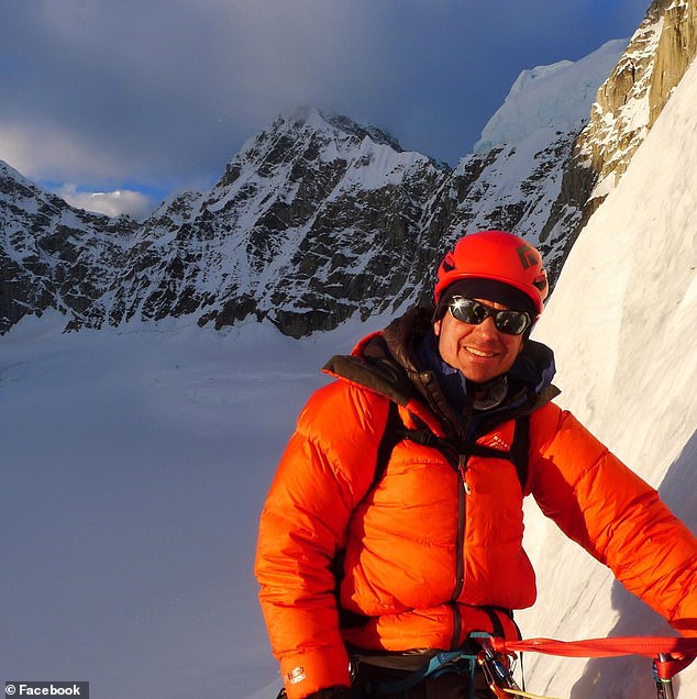 Two Americans and a Canadian are missing and presumed dead after disappearing from New Zealand's Mount Cook summit on Saturday morning (victim Kurt Blair is pictured)