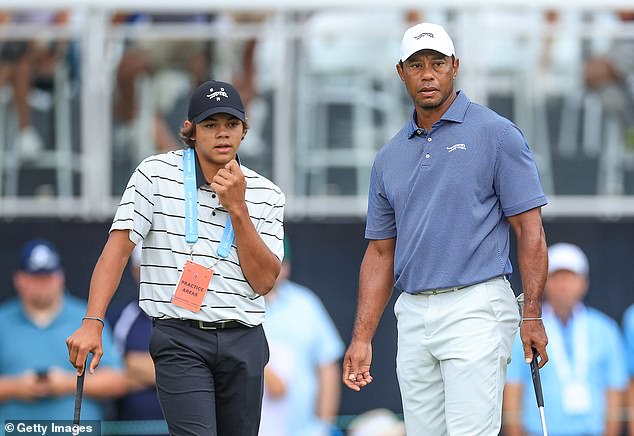 Tiger Woods returns to golf later this month as he teams up with his son Charlie