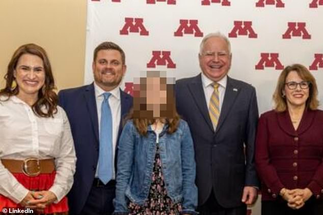 The health insurer, the largest in the US, is based in Minnetonka, Minnesota. Walz — who recently ran for VP on Kamala Harris' ticket — was pictured with the CEO in 2022