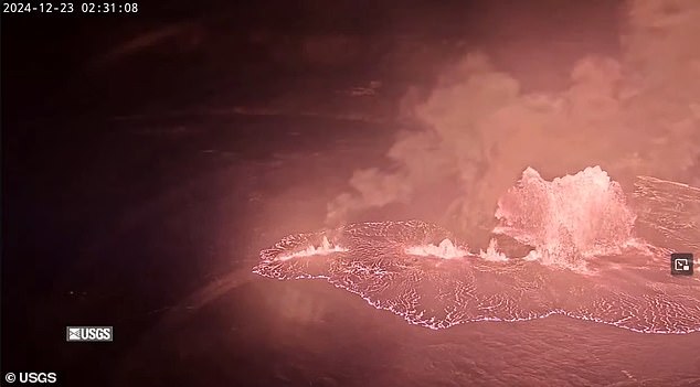 Scientists had warned of an impending eruption after Kilauea saw an increase in seismic activity last week, with about 100 small earthquakes detected at the base of the volcano.