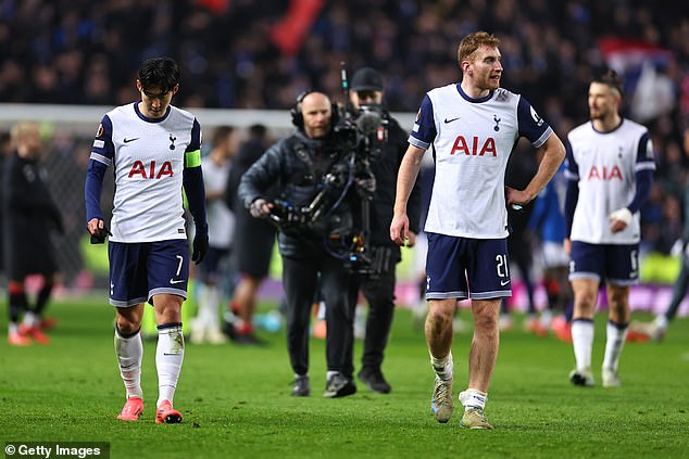 Tottenham drew 1-1 against Rangers in their Europa League match on Thursday