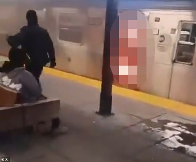 Sebastian Zapeta-Calil sits on a bench in the subway and watches the woman he set on fire burn alive. In front of him stands an NYPD officer who walked past him, not knowing he would be responsible for the sickening crime