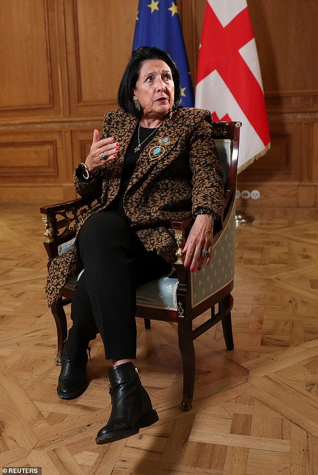 Georgian President Salome Zourabichvili has tried to keep her country on the path to integration with Europe. She is expected to meet Donald Trump at Notre Dame in Paris