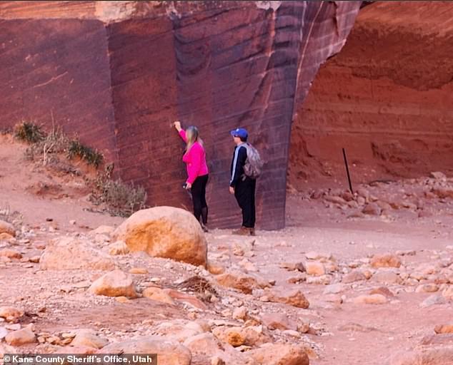 Daniela Ganassim Ericksen and a man who has not been publicly identified were arrested by police on November 23 for damaging Native American carvings