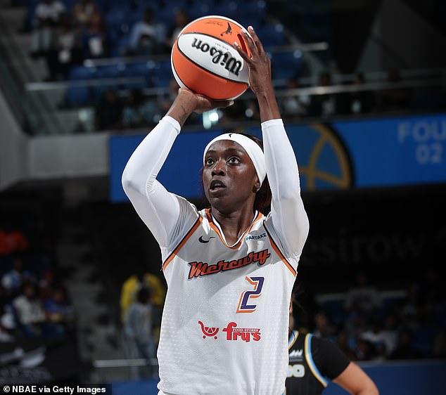 WNBA fans have accused the Phoenix Mercury of racism towards Kahleah Copper (pictured)