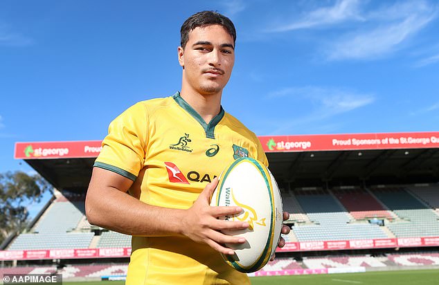 Jordan Petaia (pictured) has left rugby union to pursue his NFL dreams in the US