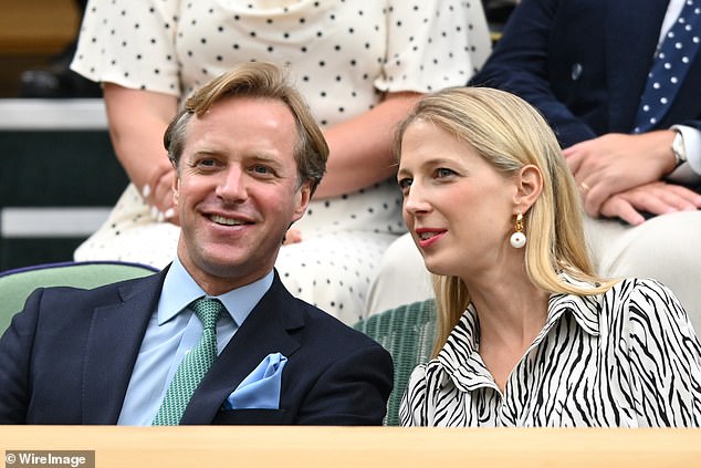 Thomas Kingston and Lady Gabriella Kingston are pictured here courtside on day two of last year's Wimbledon Tennis Championships