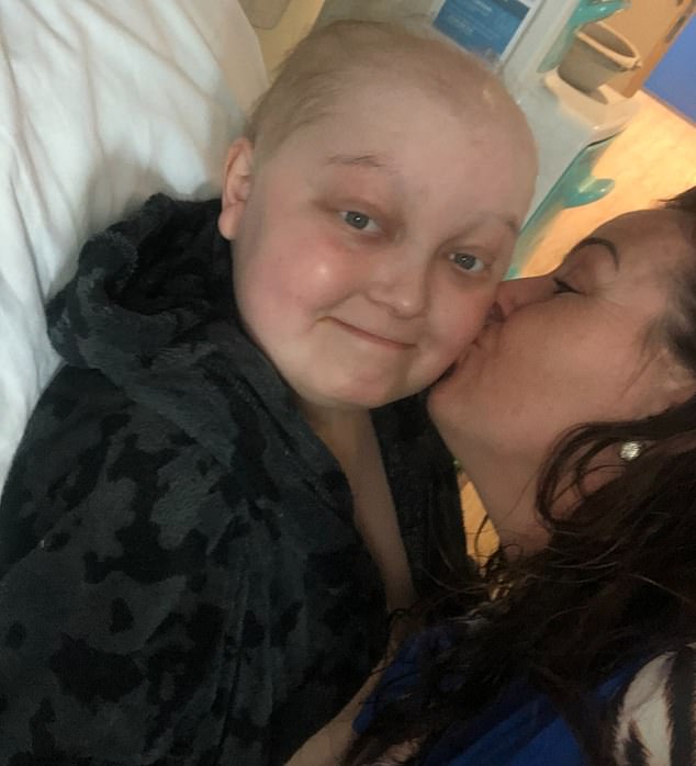 Natalie Fairs, pictured right, has said there needs to be more education about the symptoms of brain tumors after her son was misdiagnosed for eight months