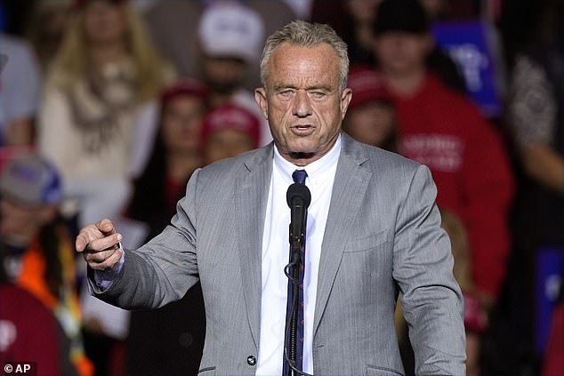 A DailyMail.com poll found that most Americans agree with the nominee for Secretary of Health and Human Services, Robert F. Kennedy Jr. (pictured here) about unhealthy American food. However, they did not share his feelings about vaccines