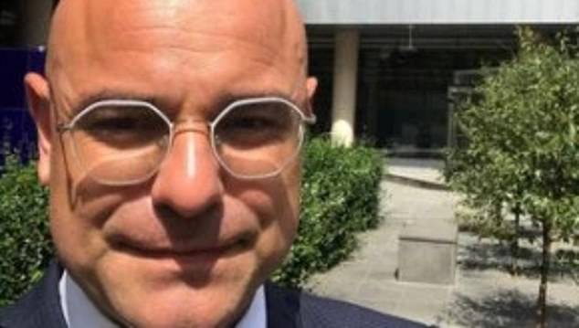 Lawyer Glenn Thexton (pictured) allegedly groped a 17-year-old girl in Melbourne's bustling King St in September 2019