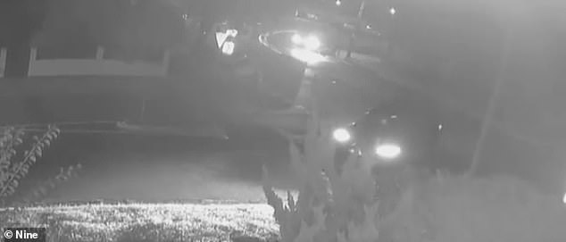 CCTV footage shows Rachel Liu's sedan closely following the Mercedes moment before she allegedly rear-ended the vehicle multiple times